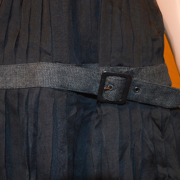 D&G DOLCE & GABBANA Black & Gray Tweed & Pleated Chiffon Mini Cocktail Dress NWT - Picture 3 of 8